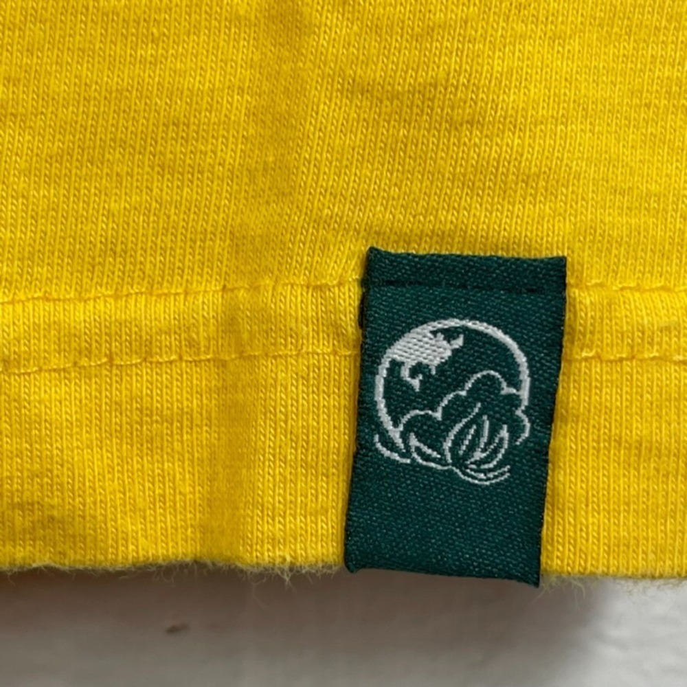 Vintage Patagonia Beneficial T-Shirt‎ XL Yellow Surf Ocean Graphic 90s Spellout - Picture 7 of 14